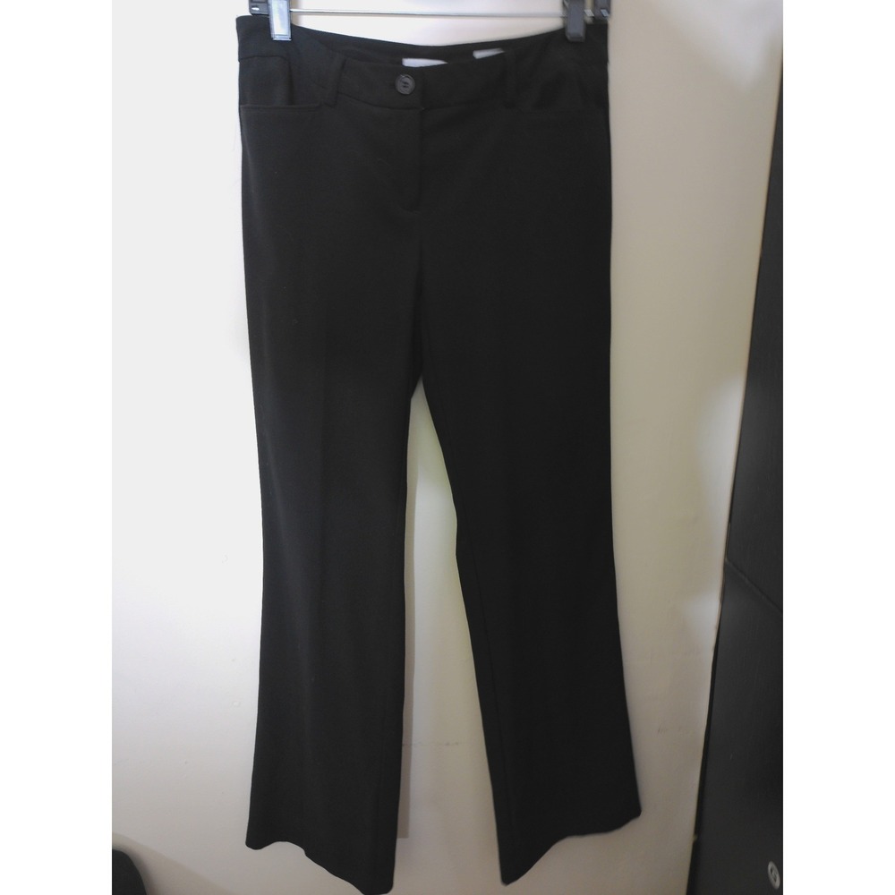 New York & Company Dress Pants Women 4 Black Stretch Bootcut Professional Office